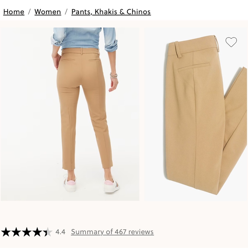 J. CREW NWT Black Ruby Crop Pant size 8
